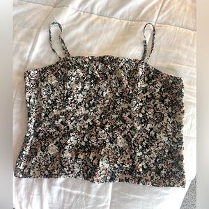 Abercrombie and Fitch Floral Print Sleeveless Top